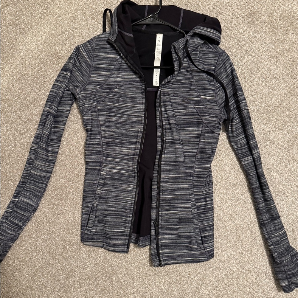 lululemon athletica Gray Striped Jacket
